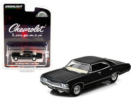 1967 Chevrolet Impala Sport Sedan Tuxedo Black Hobby Exclusive 1/64 Diecast Car - $18.35