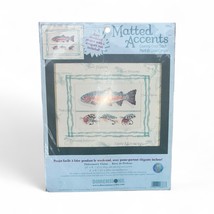 Fisherman&#39;s Vision -Counted Cross Stitch Kit - Matted Accents - mat incl... - $9.99