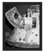 Miss Nasa Sitting On The Apollo 8 Space Capsule 1971 8X10 Framed Photo - £15.04 GBP