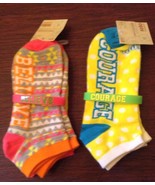 Affirmation Socks 2 Pk W Bracelet Pick Courage or Believe Women's Sz 4-10 NWT - $11.99