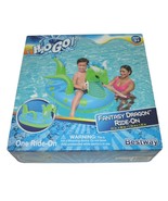 Dragon Ride On Blow Up Pool Float Bestway Water H20Go! Green Boxed Swim ... - $10.88