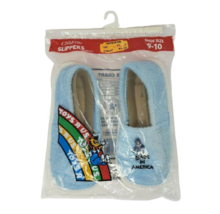 Vintage Toys R Us Children&#39;s Slippers Shoe Size 9 - 10 Blue Nos New In Package - £141.85 GBP