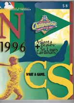1996 NLCS Game program Atlanta Braves St Louis Cardinals MLB NL Champion... - $29.67
