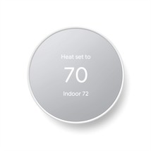 Google Nest Thermostat - Smart Thermostat For The Home - Programmable, Snow. - £92.70 GBP