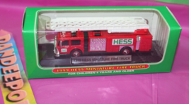 Hess 1999 Miniature Fire Truck Holiday Toy Christmas Gift In Box - $17.81
