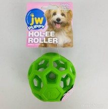 JW Pet HOL-EE Roller Rubber Dog Toy Green 3.5&quot; New - £8.94 GBP