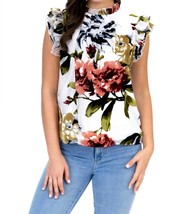 Eva Franco vixen top in Vineyard Bloom Tan - $65.00