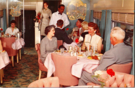 Vtg Postcard Main Dining Room Domeliner, City of Portland, Union Pacific RR - £4.83 GBP