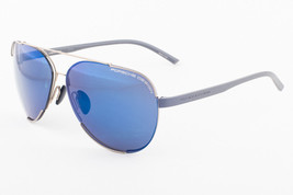 PORSCHE Design 8682 D Gold / Blue Mirror Sunglasses P8682D 64mm - £116.65 GBP