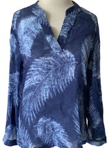 Tommy Bahama ladies tie dye vneck sheer pullover lightweight tunic top small - £26.18 GBP