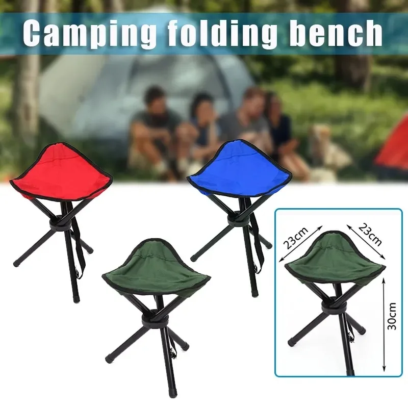 1pcs Cloth Folding Triangle Stool Portable Mini Folding Chair Fishing Chair - £24.51 GBP+