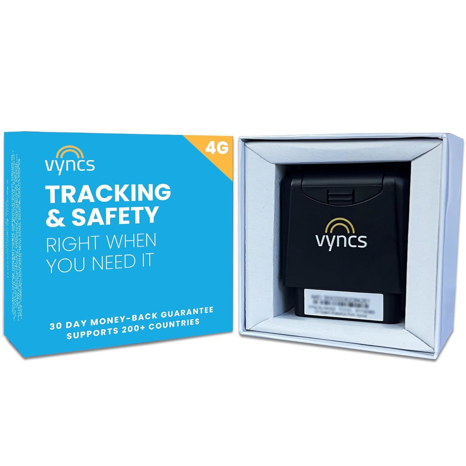 VYNCS Premium: No Monthly Fees GPS Tracker OBD 4G LTE Tracking Device for Cars V