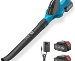 Electric Leaf Blower Cordless With Two Batteries, 21V Brushless 8000Mah ... - $103.94