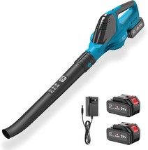 Electric Leaf Blower Cordless With Two Batteries, 21V Brushless 8000Mah ... - £81.54 GBP