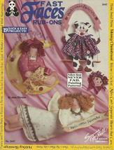 Fast Faces Rub Ons 1994 19 Quick and Easy Painted Design Patterns - £3.59 GBP