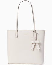 Kate Spade Brynn Large Tote Ivory Saffiano K5797 Bow NWT $359 Parchment White FS - £104.34 GBP
