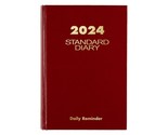 2024 AT-A-GLANCE 5.5&quot; x 8.25&quot; Daily Diary Hardsided Cover Red/Gold (SD38... - $59.99