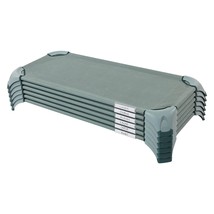 Stackable Cozy Cot With Storage, Classroom Furniture, Sage, 6-Pack - $555.99
