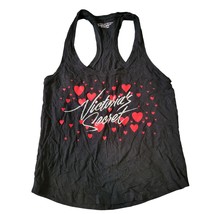 Victoria&#39;s Secret Xs Black racerback tank hearts design - £9.20 GBP