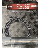 NIB 50 Foot Dual-Shielded Coaxial Cable for indoor/outdoor use RadioShack - €14,30 EUR
