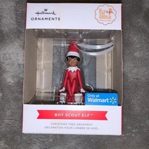 Hallmark Walmart Exclusive Boy Scout Elf Christmas Holiday Ornament Dark... - £14.18 GBP