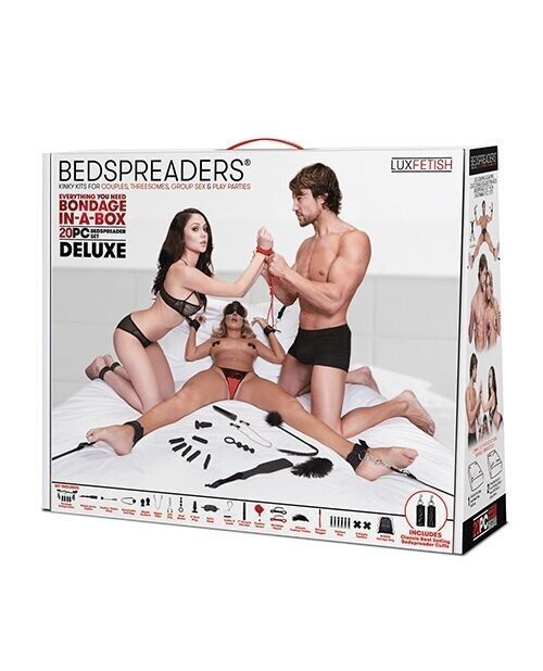 BEDSPREADERS SET 20 PIECE DELUXE BONDAGE IN A BOX RESTRAINT BEDROOM BOND... - $106.82