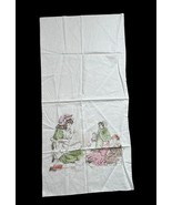 Daisy Kingdom Cotton Fabric Pillow Panel Victorian Girl Dolls Pink Green... - $20.53 CAD