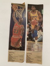 Vintage Michael Jordan and Magic Johnson Collector&#39;s Pictures from Newspaper - £5.50 GBP