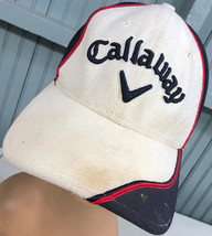 Callaway Golf Odyssey Beat Up Discolored Adjustable Baseball Cap Hat - £10.62 GBP