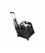 Stow And Go Rolling Cart 16-1/2 X 14-1/2 X 39 Black 4054Bl - £90.07 GBP