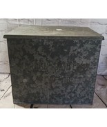 Vtg Warren Sanitary Milk Co Insulated Galvanized Metal Porch Cooler Box Milkman - £97.06 GBP