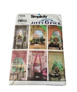 Vtg Simplicity Sewing Pattern 7946 Abbie&#39;s iffy 6 Pack Curtains - £5.46 GBP