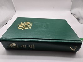 The One Year Bible The Living Bible Large Print Edition Tyndale 1987 HC Book - £7.64 GBP