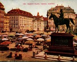 Marketplace Mercato Luogo Vienna Austria Unp Non Usato Inglese DB Cartol... - $7.13