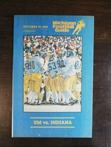 Michigan Wolverines October 19, 1991 Football Guide vs Indiana Desmond Howard - £7.90 GBP