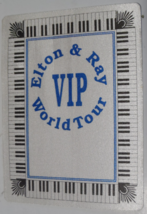 ELTON JOHN &amp; RAY COOPER 1979 WORLD TOUR VIP PASS OTTO STICKER PERCUSSION... - $18.77