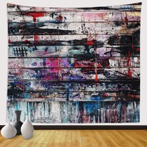 Abstract Tapestry Wall Art, Trippy Graffiti Wall Hanging Room Decor - £24.78 GBP