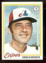 Montreal Expos Darold Knowles 1978 Topps # 414 Ex - £0.39 GBP