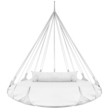Sorbus 56&quot; Stylish Hanging Swing Nest - Premium Cotton Double Hammock Daybed Sau - £108.70 GBP