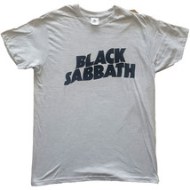 Black Sabbath Black Wavy Logo Official Tee T-Shirt Mens Unisex - $31.92