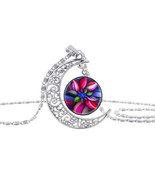 1 Kaleidoscope Moon Crescent Necklace #1 - £9.33 GBP