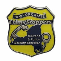 New York Crime Stoppers Police Department Law Enforcement Enamel Lapel H... - £11.75 GBP