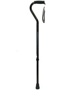 ProBasics Bariatric Offset Cane with Wrist Strap, Adjustable Black Durab... - $36.87