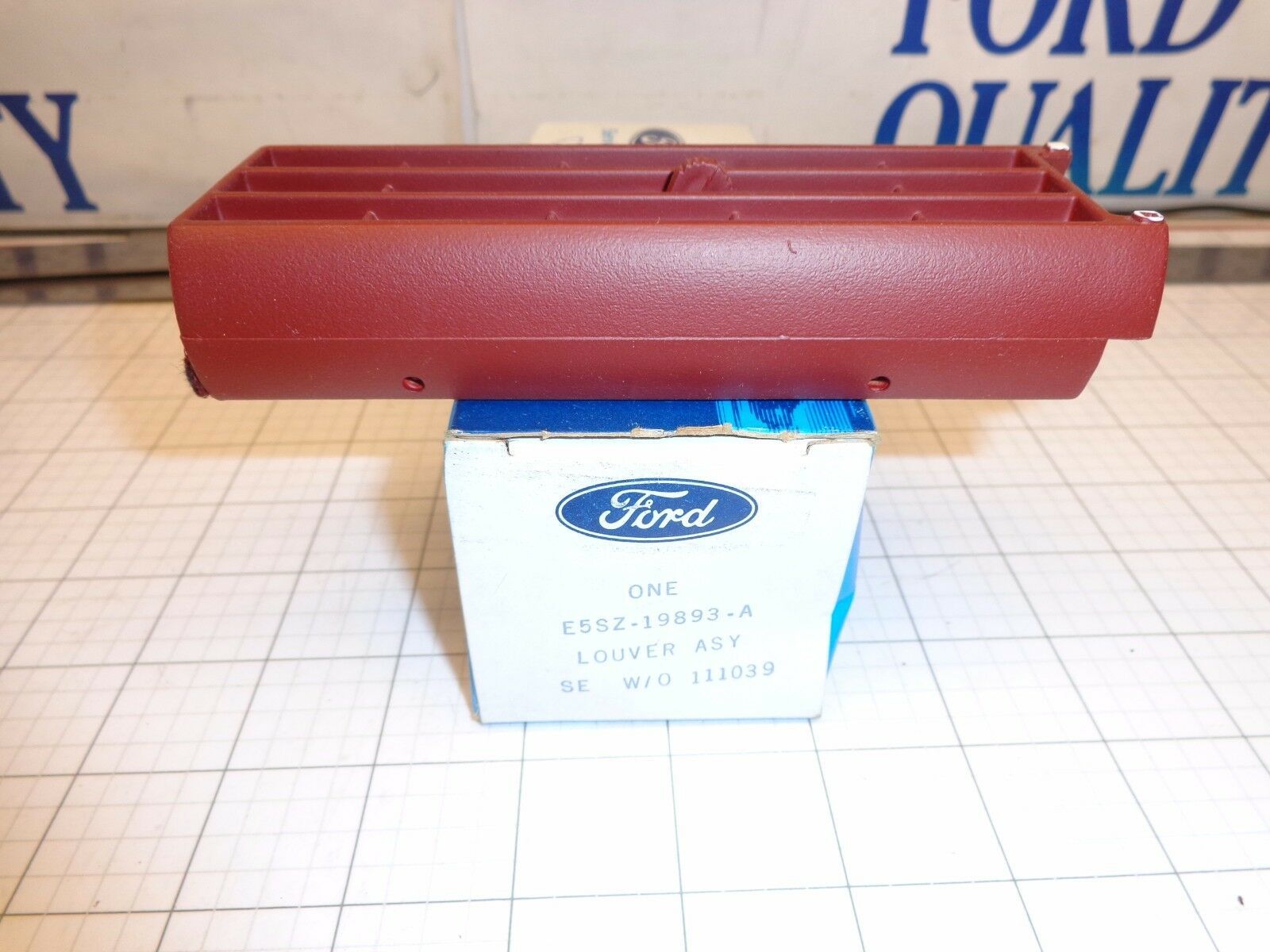 FORD OEM NOS E5SZ-19893-A Heat A/C Vent Register Louver RED Some Thunder... - $19.33