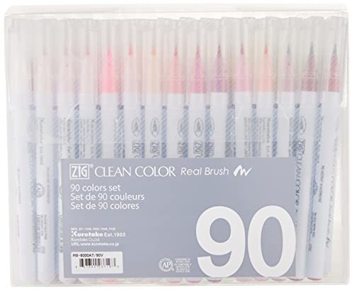 ZIG Kuretake Clean Color Real Brush Marker Set 90/Pkg - $179.99