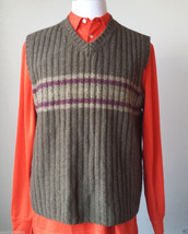 American Eagle Outfitters Limited Edition Men Size L Wool Vest Sweater G... - $41.19