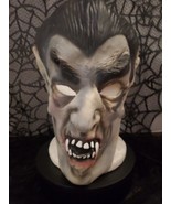 Vintage Latex Vampire Face Mask  Scary Dracula Halloween  Adult Size Fro... - £7.79 GBP