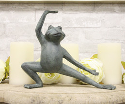 Aluminum Tai Chi Kung Fu Master Dragon Stance Frog Garden Statue Feng Shui Frogs - £39.81 GBP