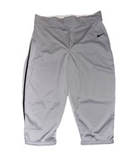 NWT NIKE Vapor Select High Piped Baseball 3/4 Pants Grey Size XL BQ9021-058 - $24.99