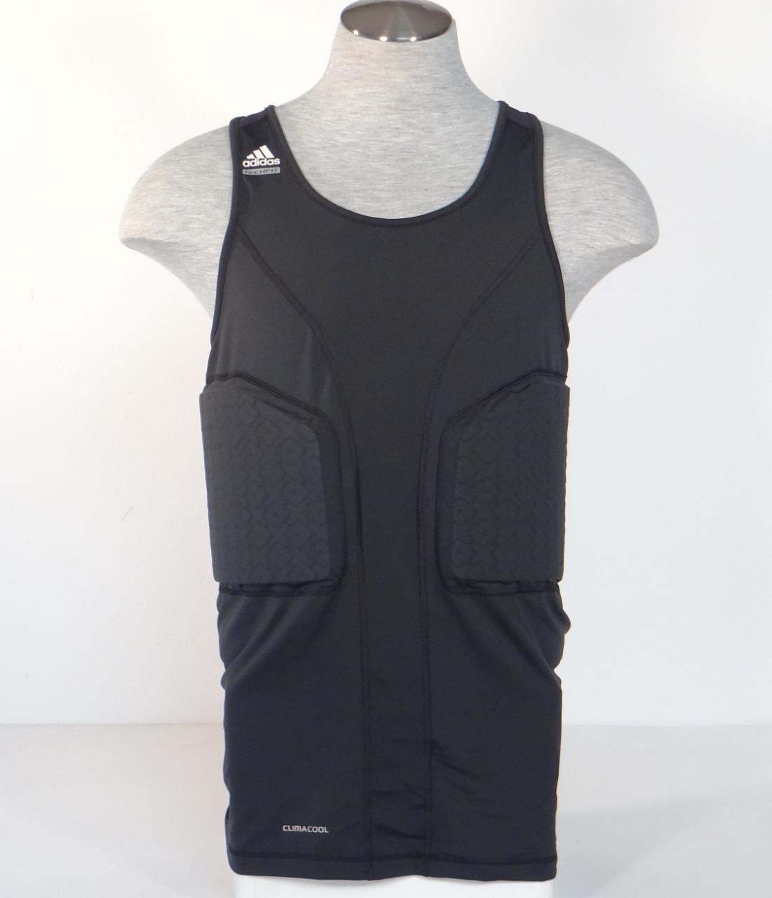 Adidas ClimaCool Techfit Black Padded Basketball Compression Tank Men's NWT - £43.49 GBP